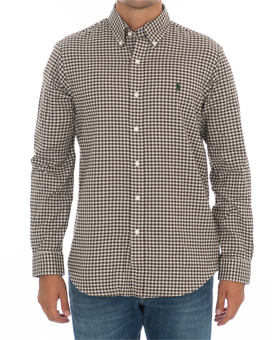 Herr | Skjortor | Polo Ralph Lauren | Custom Fit Twill Check Shirt Brown/White