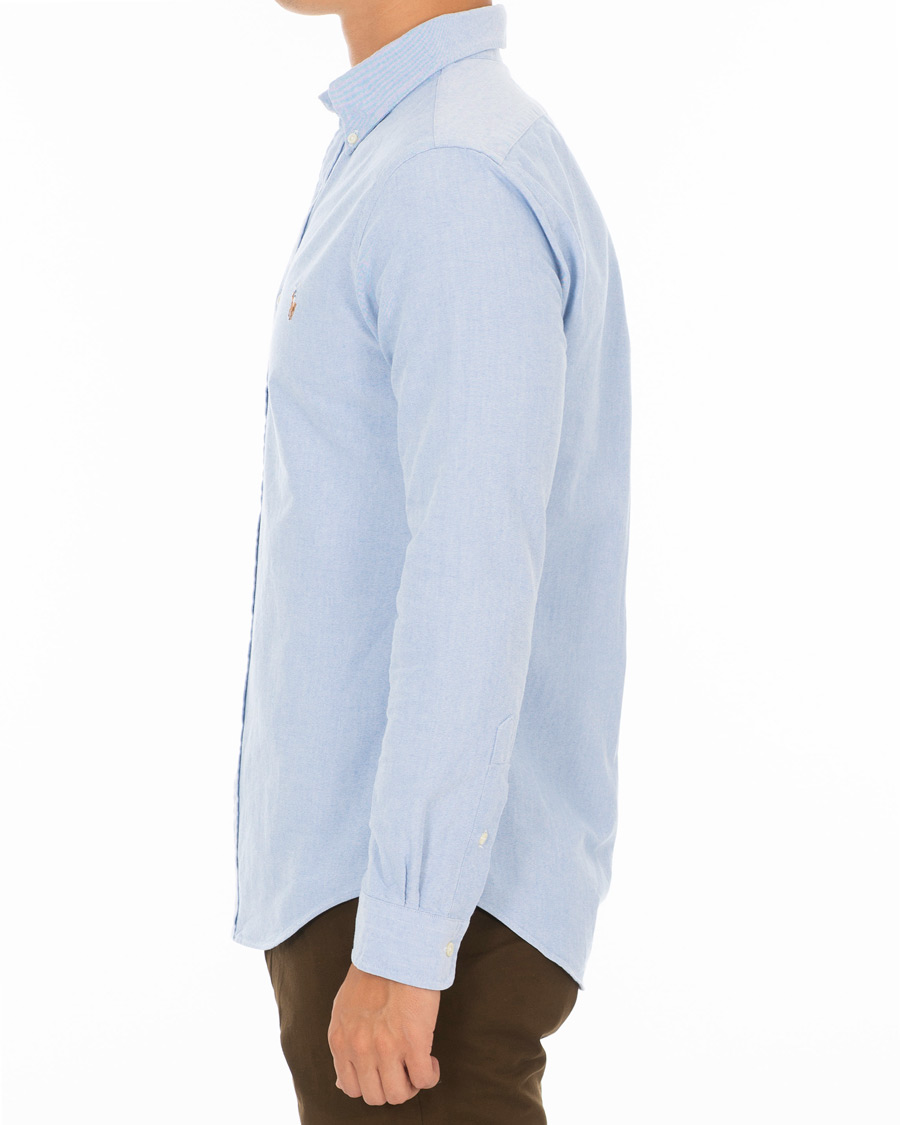 Herr | Skjortor | Polo Ralph Lauren | Slim Fit Contrast Oxford Shirt Light Blue