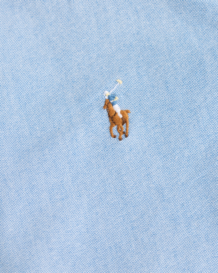 Herr | Skjortor | Polo Ralph Lauren | Slim Fit Contrast Oxford Shirt Light Blue