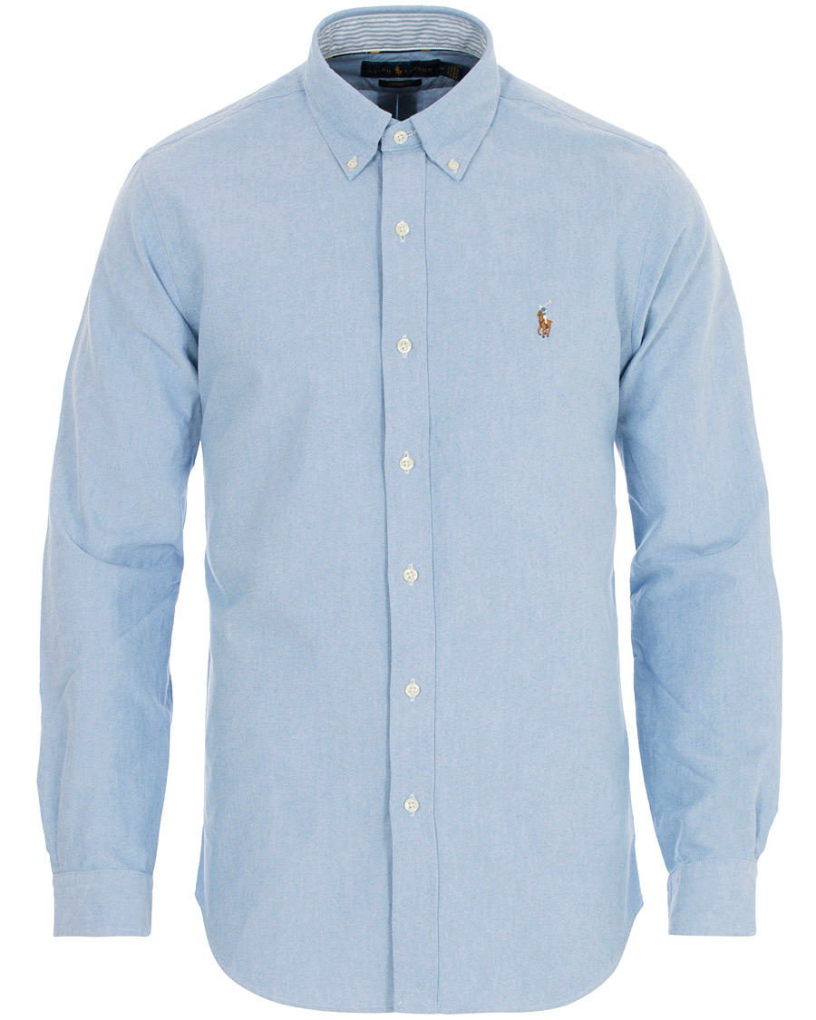 Herr | Skjortor | Polo Ralph Lauren | Core Fit Contrast Oxford Shirt Light Blue