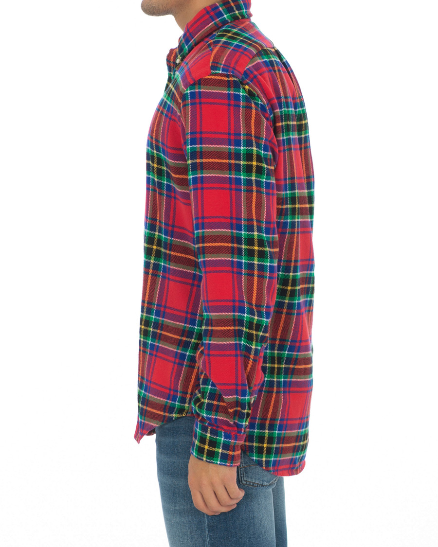 Herr | Skjortor | Polo Ralph Lauren | Custom Fit Flannel Check Shirt Red