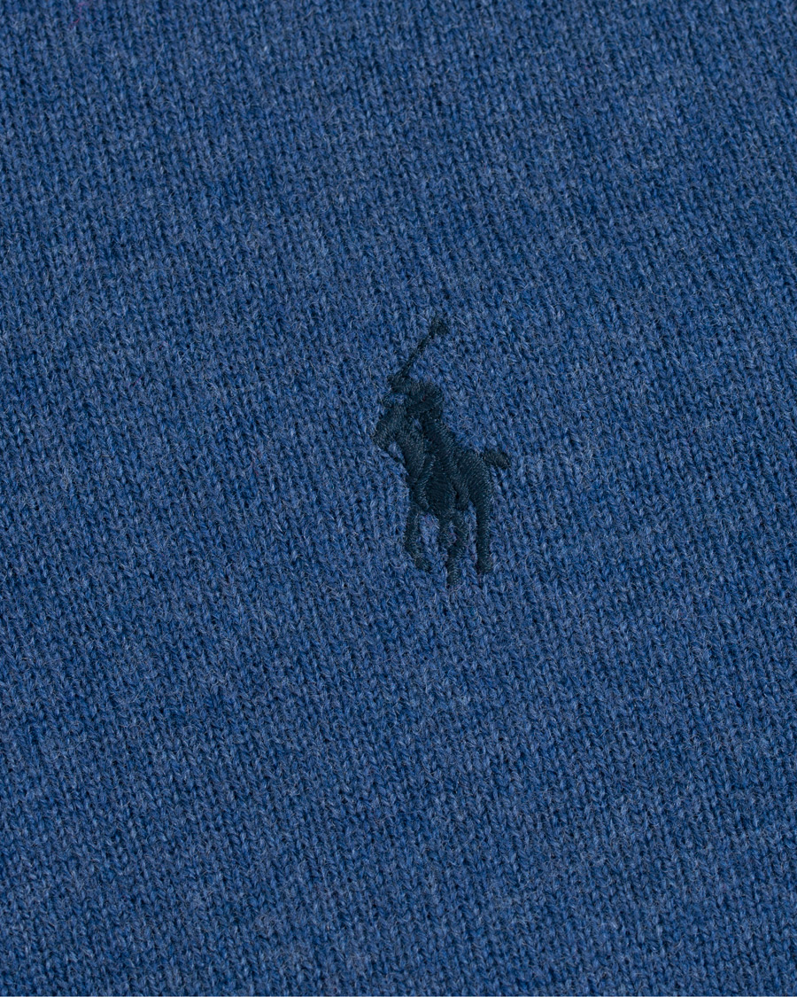 Herr | Tröjor | Polo Ralph Lauren | Merino Half Zip Shale Blue