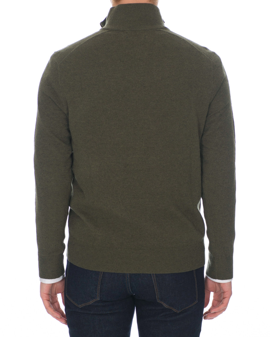 Herr | Tröjor | Polo Ralph Lauren | Merino Half Zip Olive