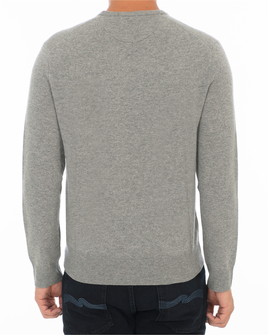 Herr | Tröjor | Polo Ralph Lauren | Lambswool Crew Neck Pullover Fawn Grey Heather