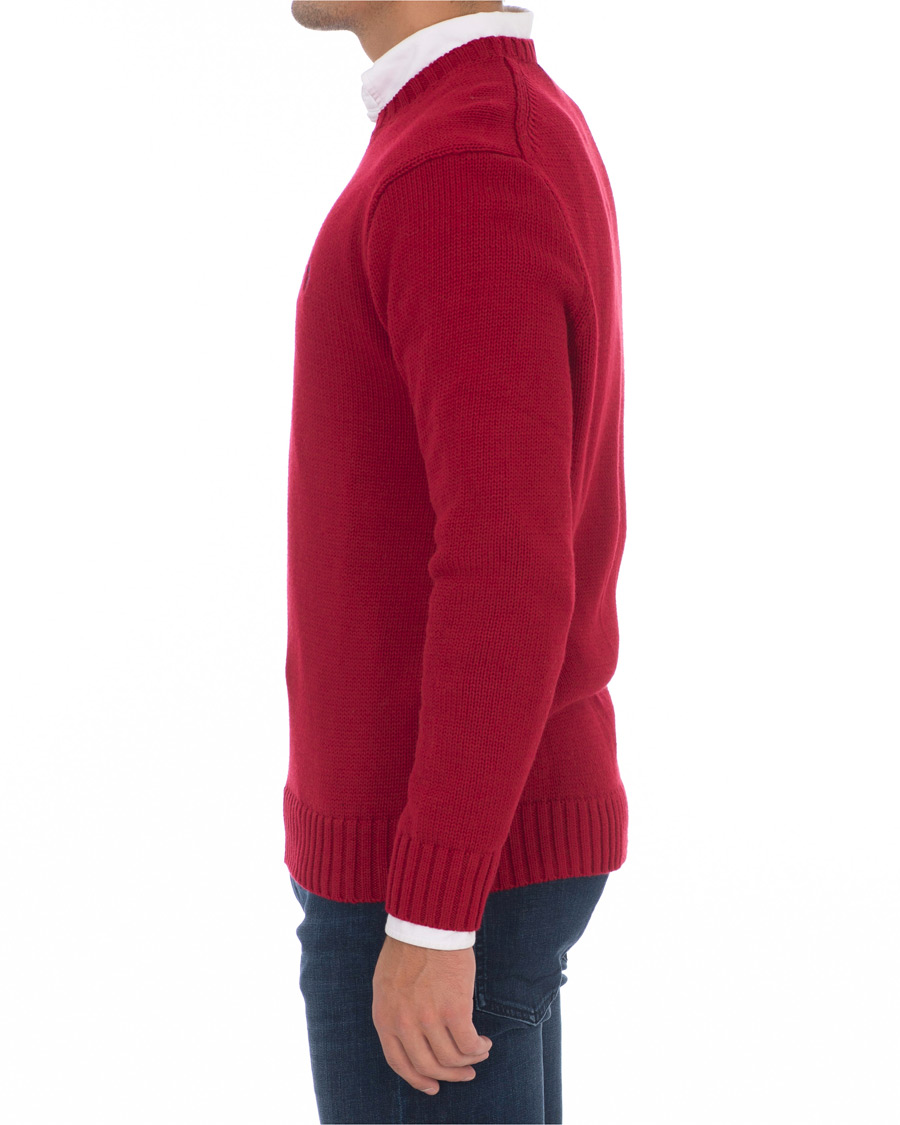 Herr | Tröjor | Polo Ralph Lauren | Crispy Cotton Crew Neck Red