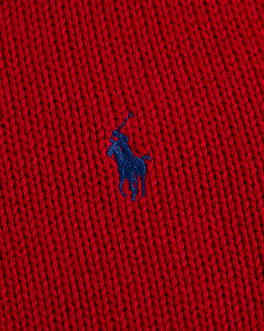 Herr | Tröjor | Polo Ralph Lauren | Crispy Cotton Crew Neck Red
