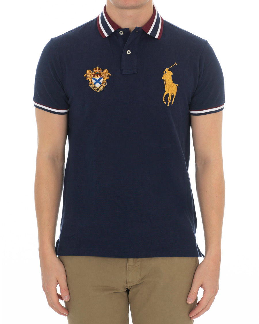Herr | Pikéer | Polo Ralph Lauren | Custom Slim Fit Crest Big Pony Polo French Navy