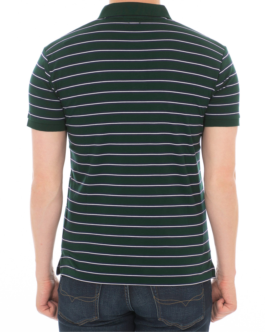 Herr | Pikéer | Polo Ralph Lauren | Pima Luxury Stripe Polo Green/White