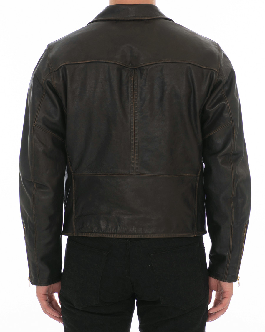 Herr | Jackor | RRL | Marshall Leather Jacket Vintage Black
