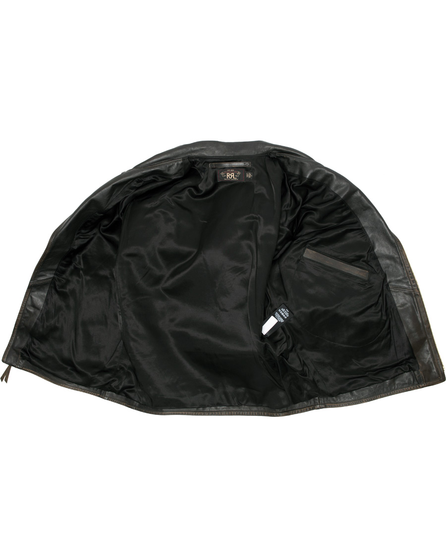 Herr | Jackor | RRL | Marshall Leather Jacket Vintage Black