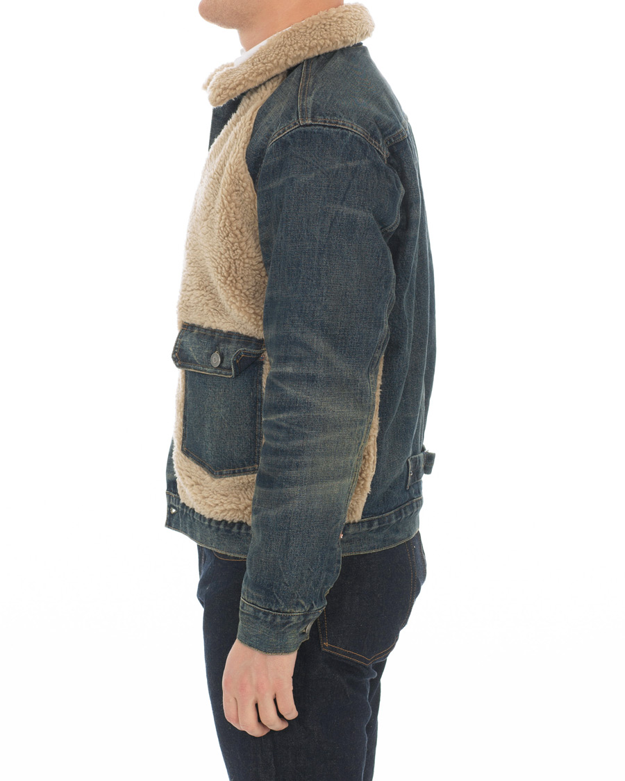 Herr | Jackor | RRL | Denim Grizzly Type I Jacket Indigo