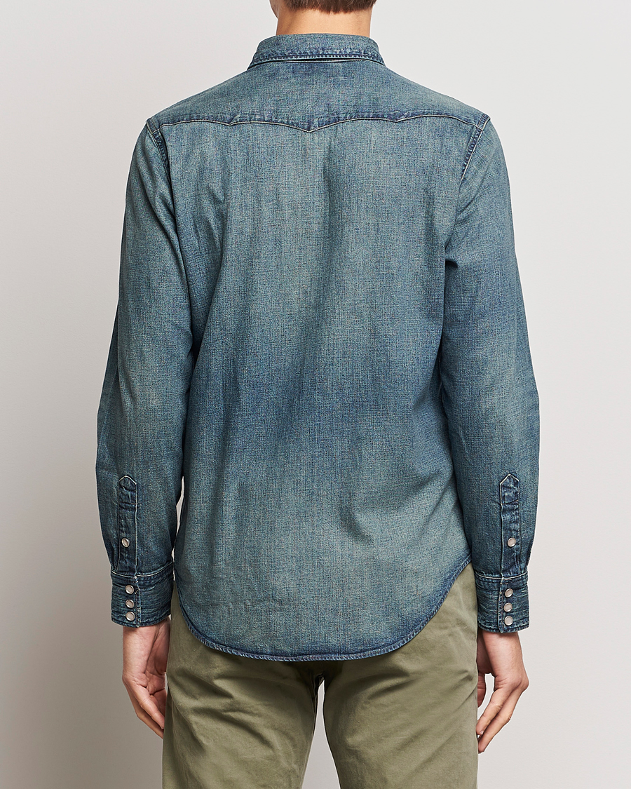 Herr | Skjortor | RRL | Buffalo Western Shirt Dark Wash