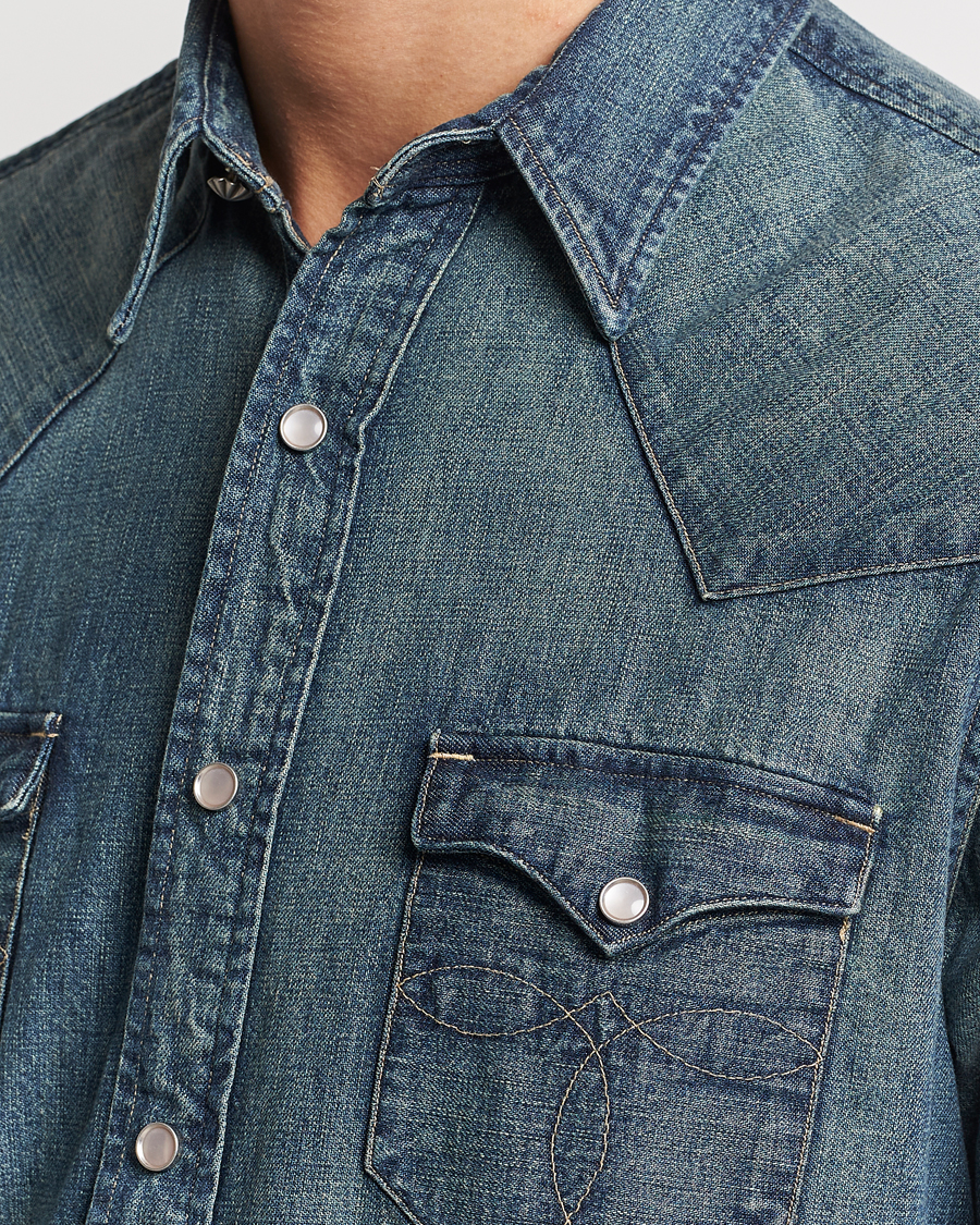 Herr | Skjortor | RRL | Buffalo Western Shirt Dark Wash