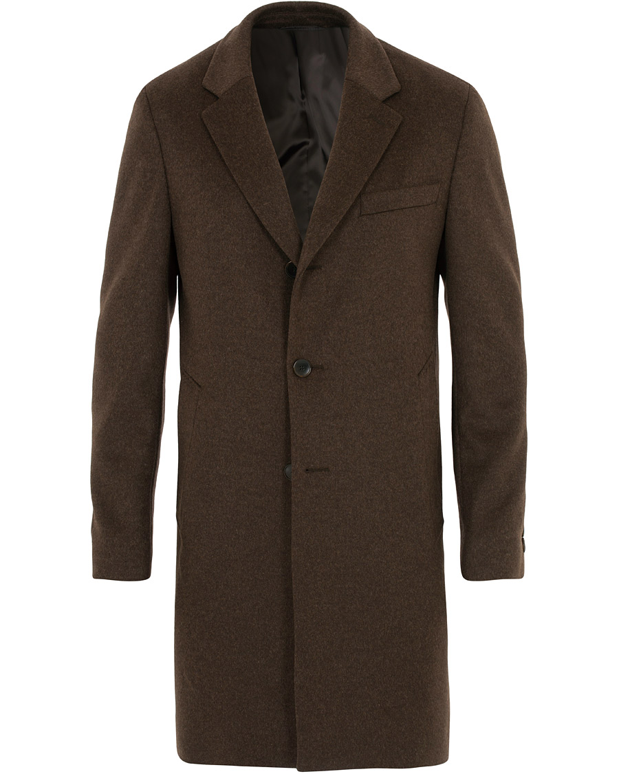 Herr | Jackor | BOSS BLACK | BOSS Nye Wool/Cashmere Coat Brown