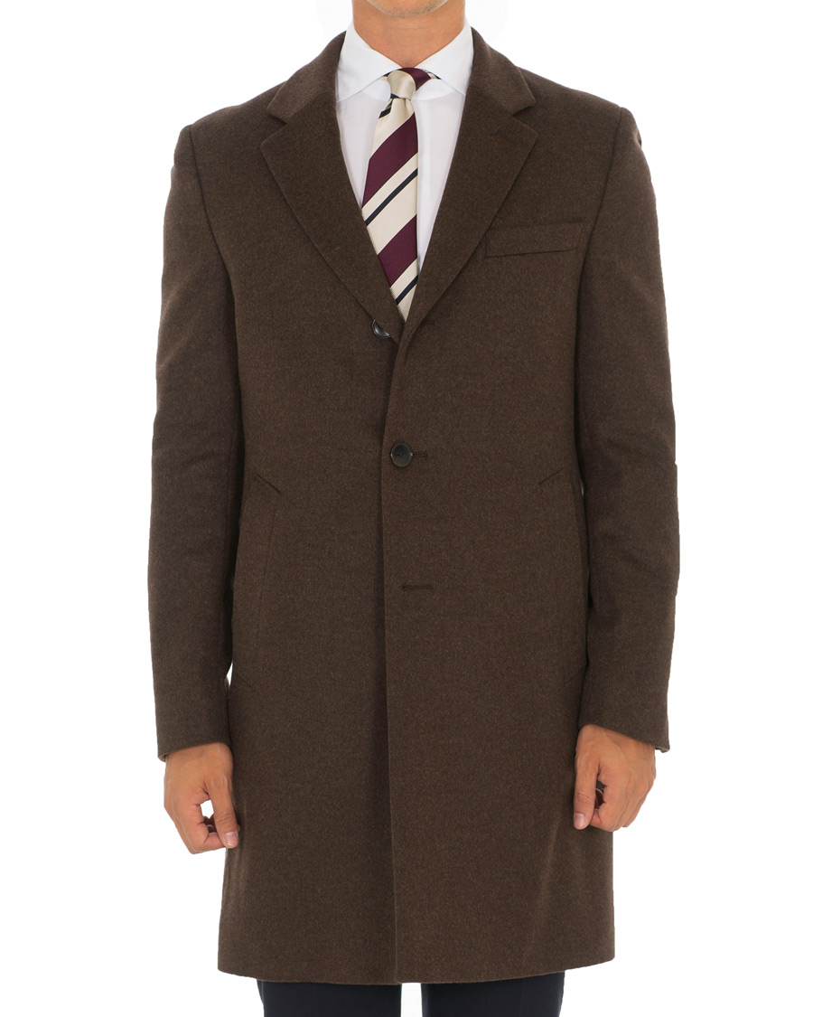 Herr | Jackor | BOSS BLACK | BOSS Nye Wool/Cashmere Coat Brown