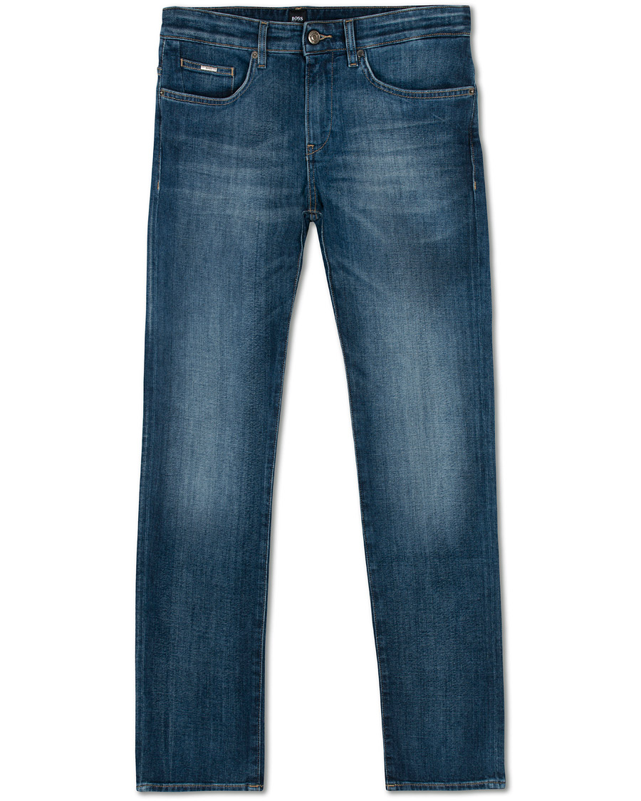 Herr | Jeans | BOSS BLACK | BOSS Delaware Stretch Candiani Jeans Blue