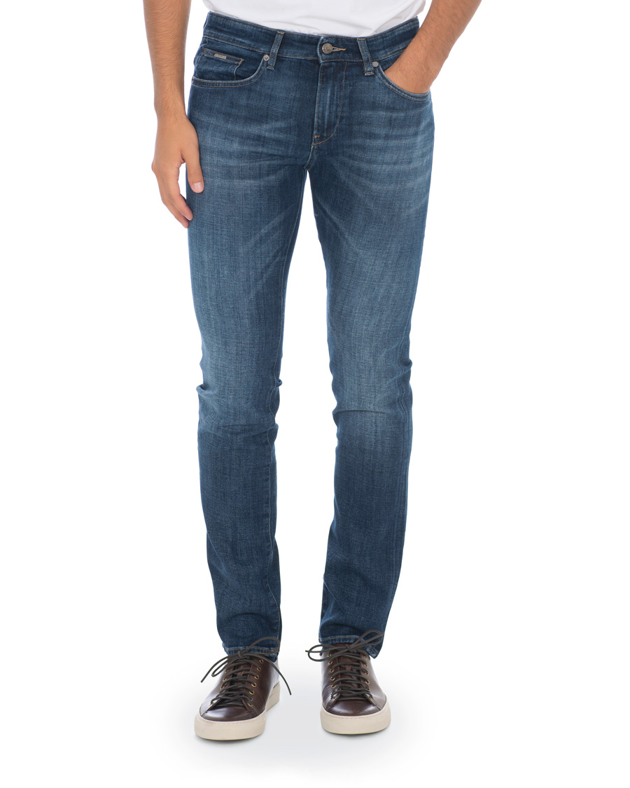 Herr | Jeans | BOSS BLACK | BOSS Delaware Stretch Candiani Jeans Blue