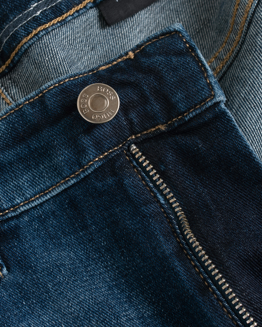 Herr | Jeans | BOSS BLACK | BOSS Delaware Stretch Candiani Jeans Blue