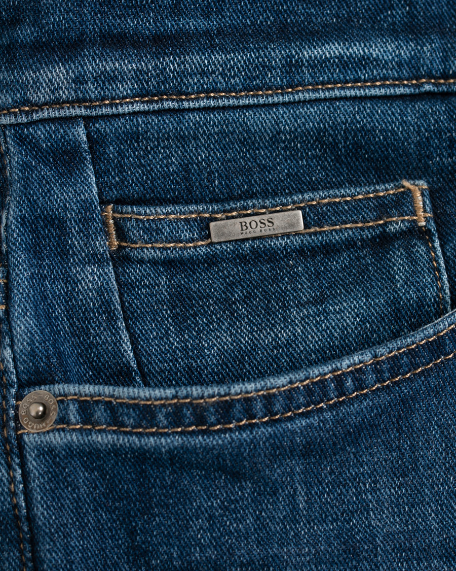 Herr | Jeans | BOSS BLACK | BOSS Delaware Stretch Candiani Jeans Blue