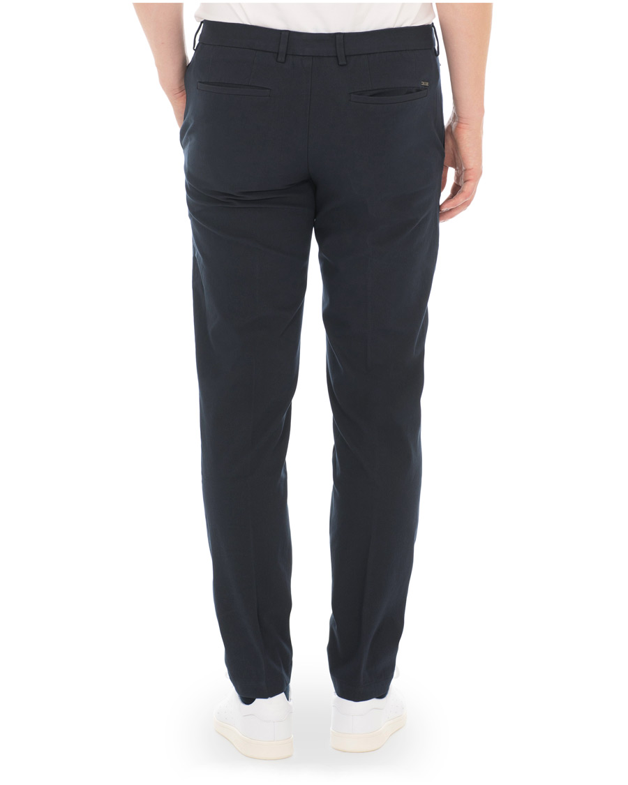 Herr | Byxor | BOSS BLACK | BOSS Kaito Travel Bi-StretchTrousers Navy