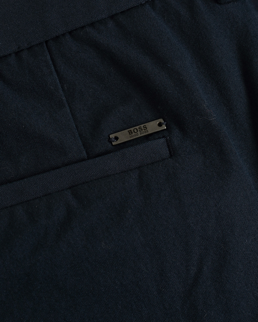 Herr | Byxor | BOSS BLACK | BOSS Kaito Travel Bi-StretchTrousers Navy