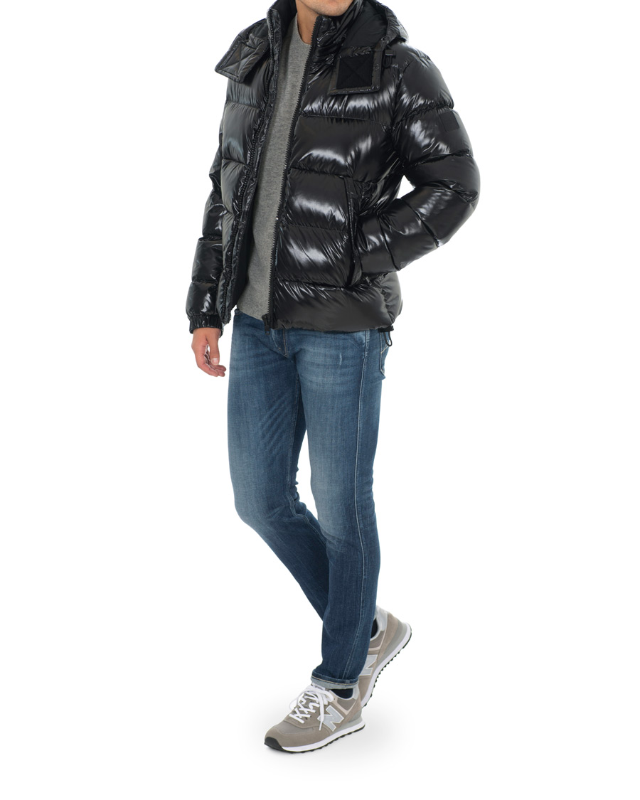 Herr | Jackor | BOSS BLACK | BOSS Domar High Shine Hooded Jacket Black