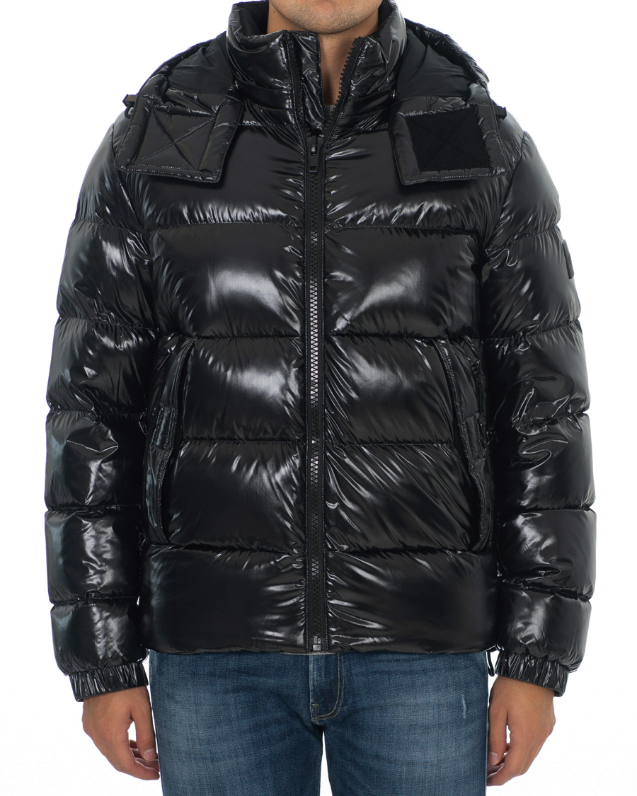 Herr | Jackor | BOSS BLACK | BOSS Domar High Shine Hooded Jacket Black