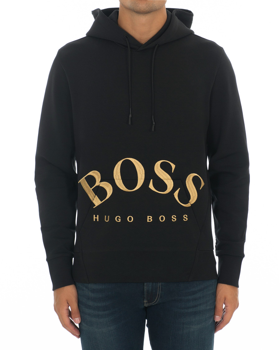 Herr | Tröjor | BOSS GREEN | BOSS Athleisure Sly Hoodie Black/Gold
