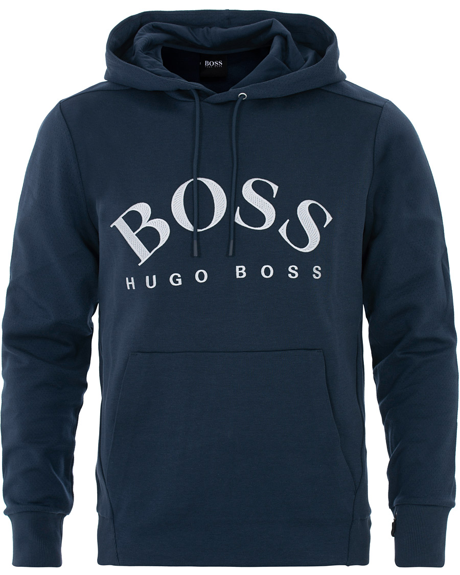 Herr | Tröjor | BOSS GREEN | BOSS Athleisure Soody Hoodie Navy/Silver