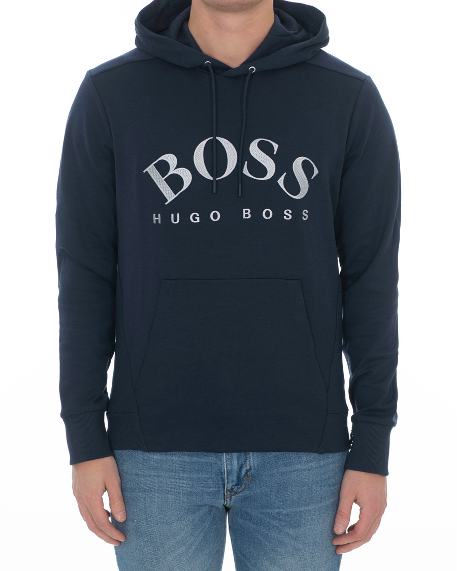 Herr | Tröjor | BOSS GREEN | BOSS Athleisure Soody Hoodie Navy/Silver