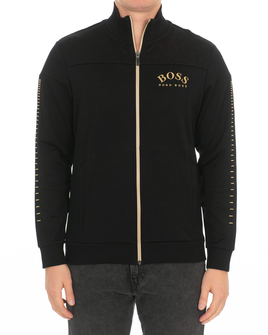 Herr | Tröjor | BOSS GREEN | BOSS Athleisure Skaz Win Full Zip Black/Gold