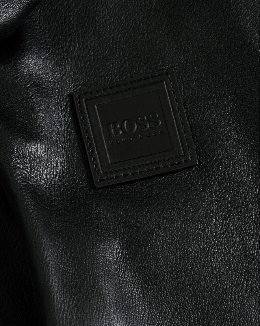 Herr | Jackor | BOSS ORANGE | BOSS Casual Jagson Leather Jacket Black