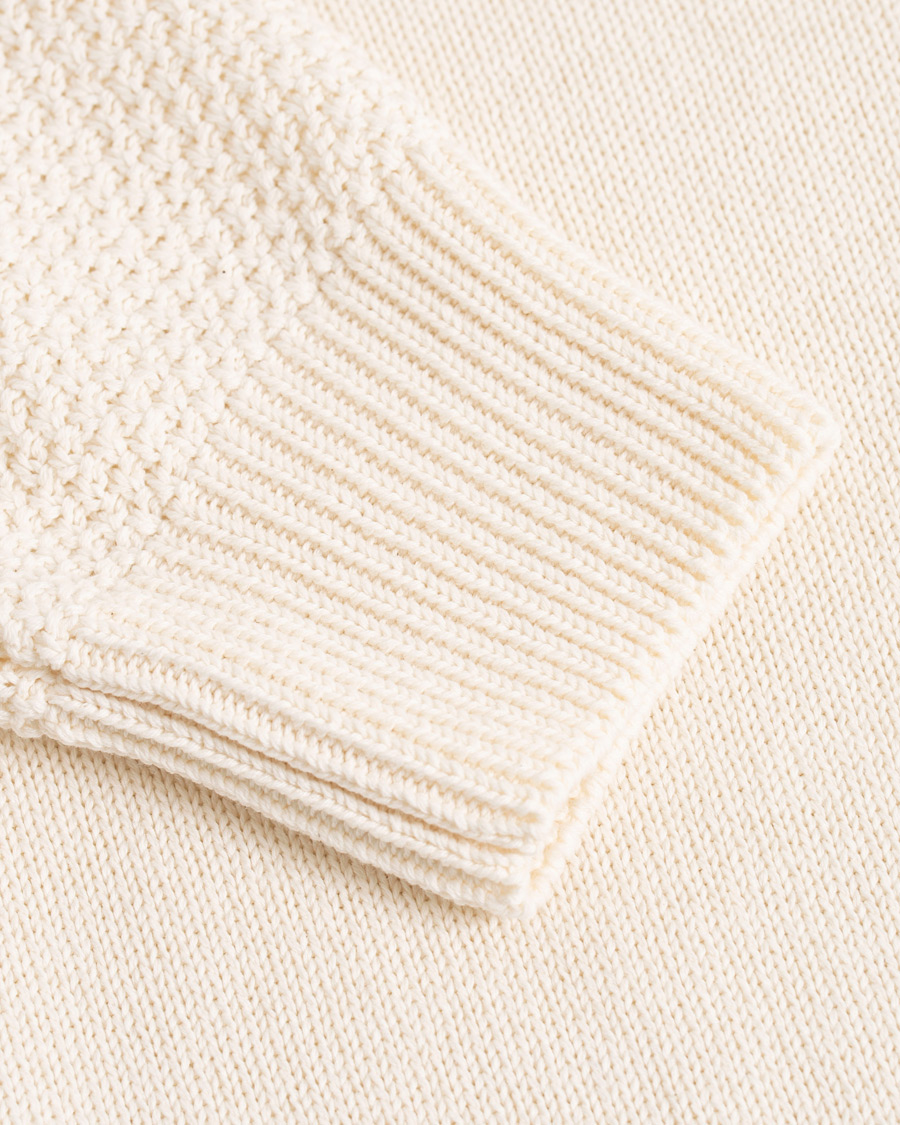 Herr | Tröjor | BOSS ORANGE | BOSS Casual Kamiscos Recylced Cotton Blend Crew Neck Cloud Cream