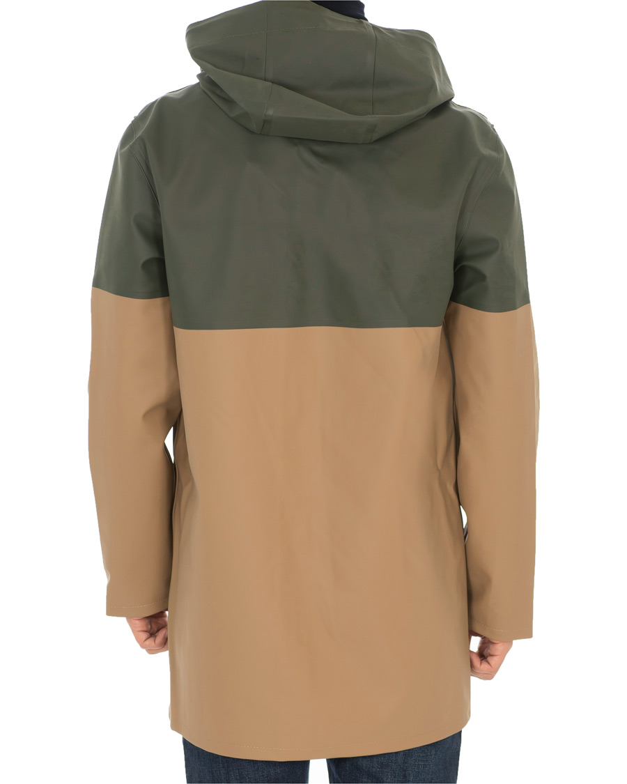 Herr | Jackor | Stutterheim | Stockholm Blocked Raincoat Green/Brown