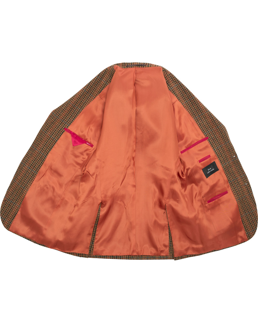 Herr | Kavajer | Walker Slater | Edward Tweed Houndtooth Blazer Tan