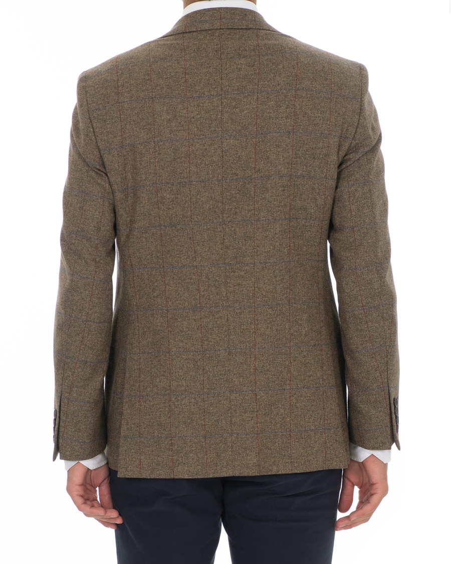 Herr | Kavajer | Walker Slater | Edward Tweed Windowpane Blazer Brown