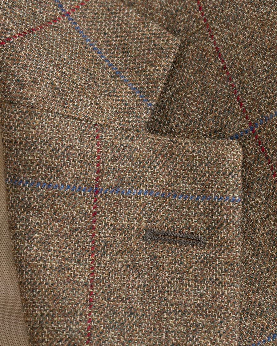 Herr | Kavajer | Walker Slater | Edward Tweed Windowpane Blazer Brown