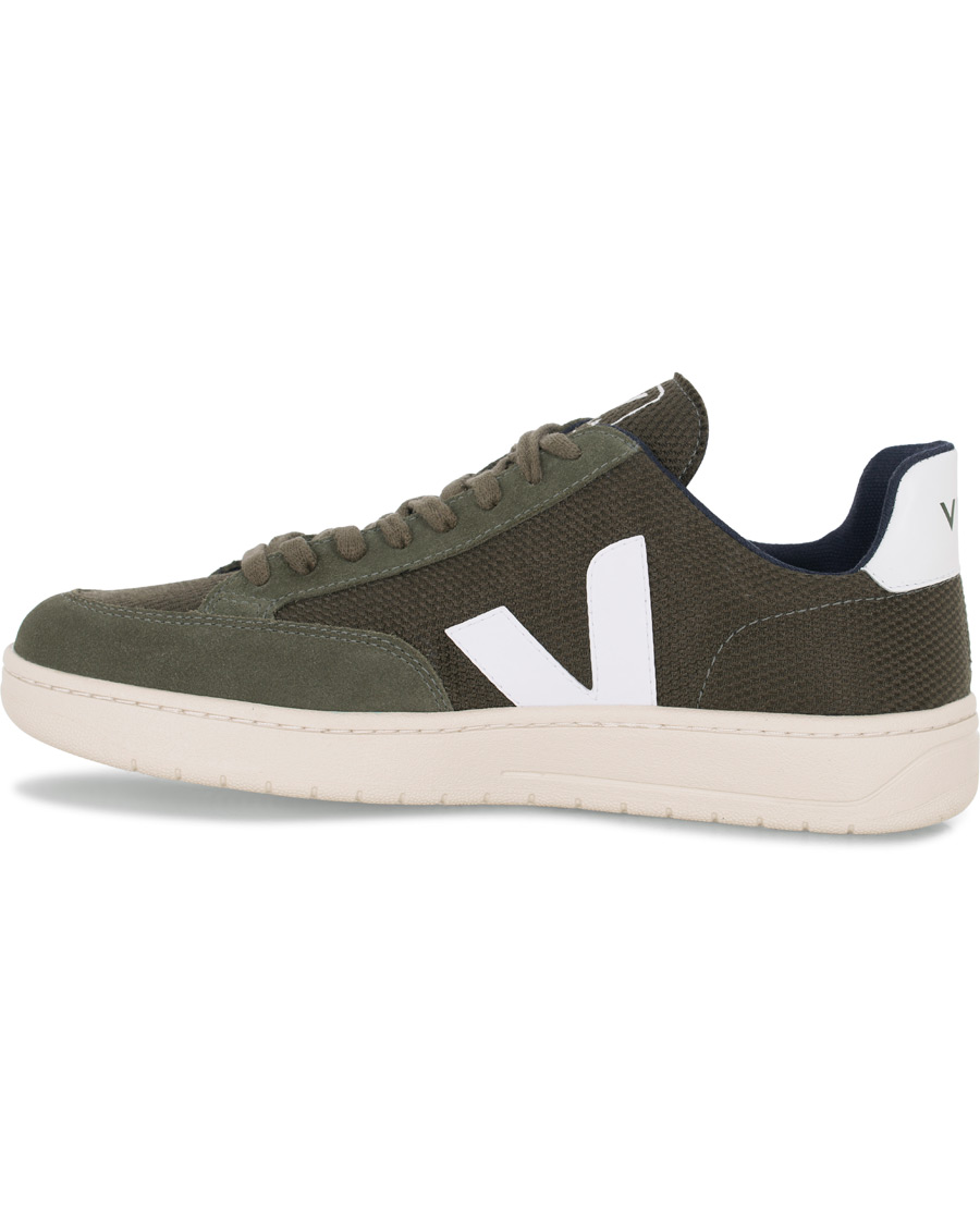 Herr | Veja V-12 Mesh Sneaker Green/White | Veja | V-12 Mesh Sneaker Green/White