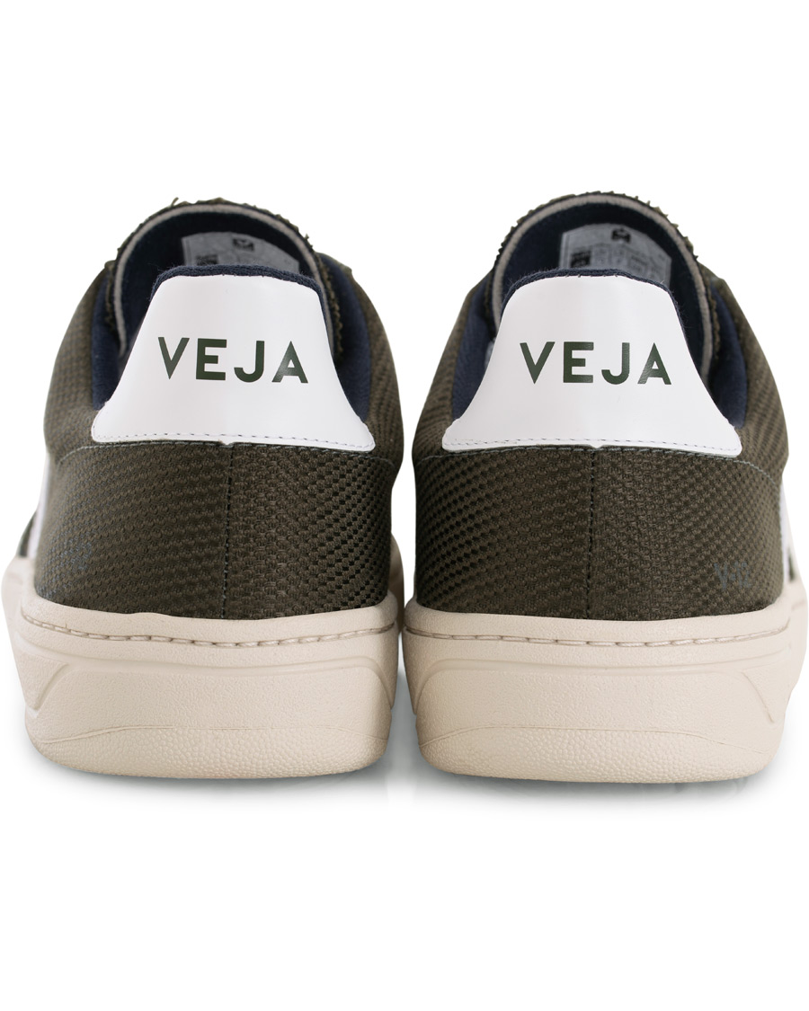Herr | Veja V-12 Mesh Sneaker Green/White | Veja | V-12 Mesh Sneaker Green/White