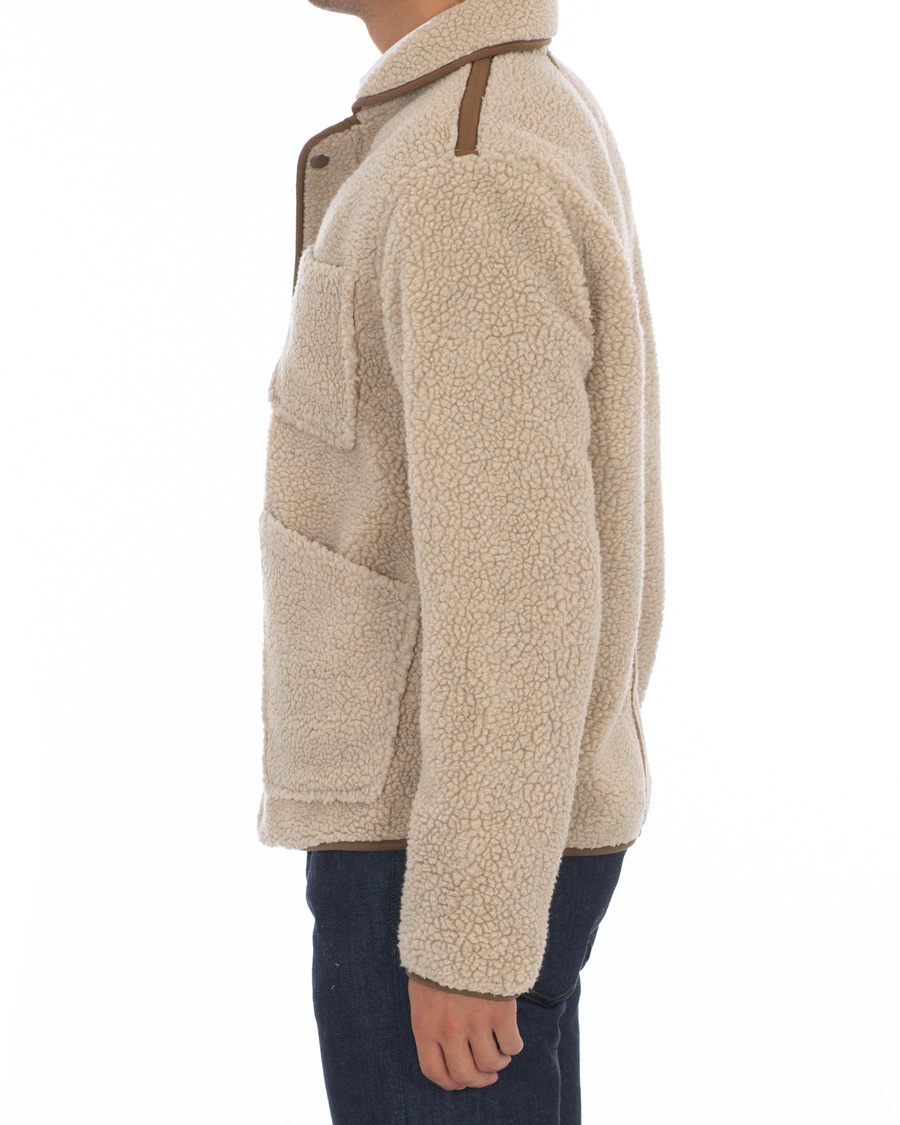 Herr | Jackor | J.Crew | W&B Taped Sherpa Jacket Heather Natural