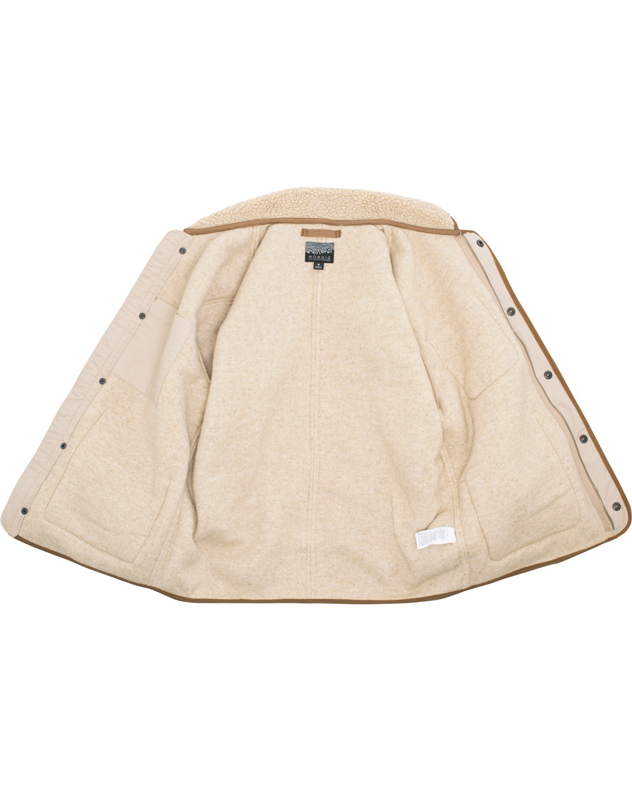 Herr | Jackor | J.Crew | W&B Taped Sherpa Jacket Heather Natural