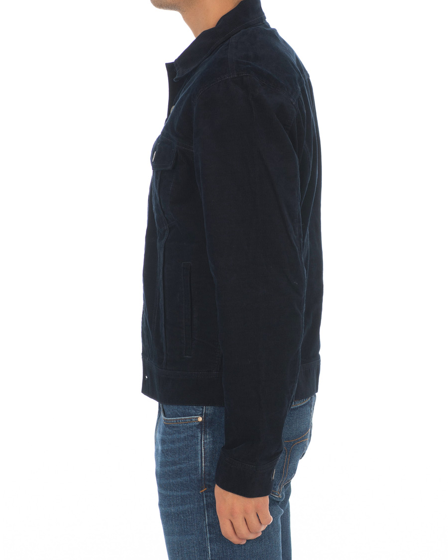 Herr | Jackor | J.Crew | Stretch Corduroy Trucker Jacket Navy