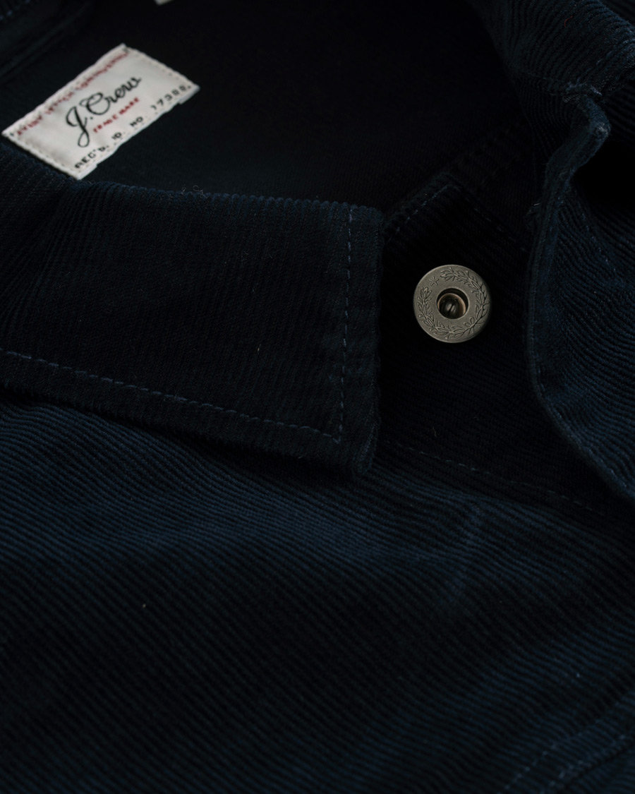 Herr | Jackor | J.Crew | Stretch Corduroy Trucker Jacket Navy