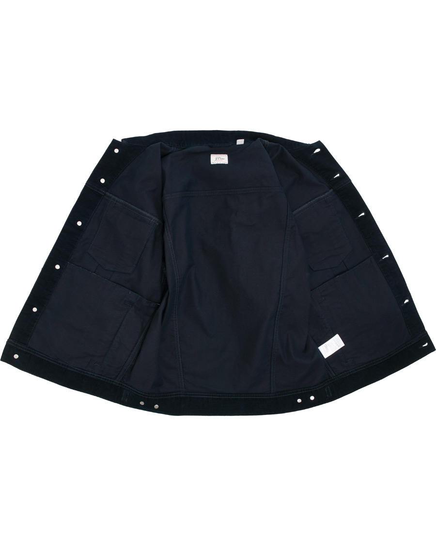 Herr | Jackor | J.Crew | Stretch Corduroy Trucker Jacket Navy