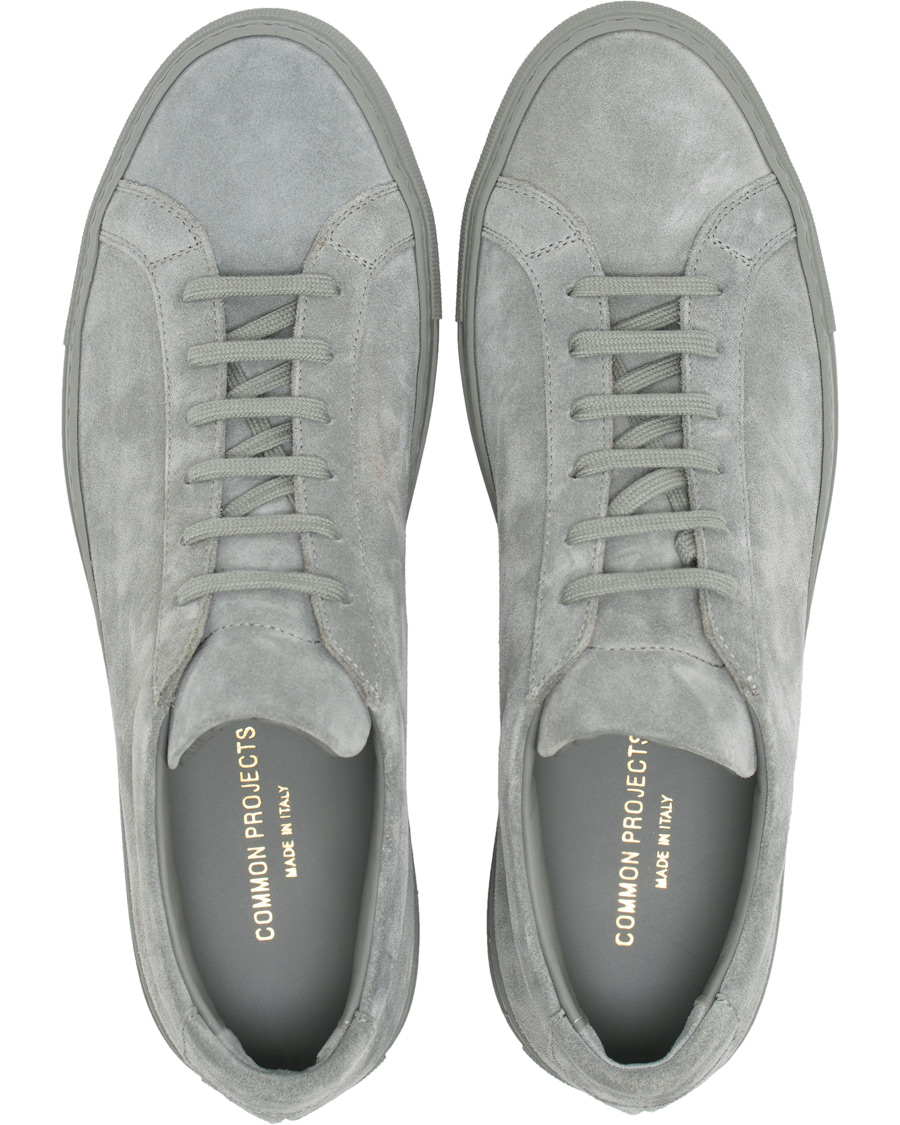 Herr | Common Projects Original Achilles Suede Sneaker Grey | Common Projects | Original Achilles Suede Sneaker Grey