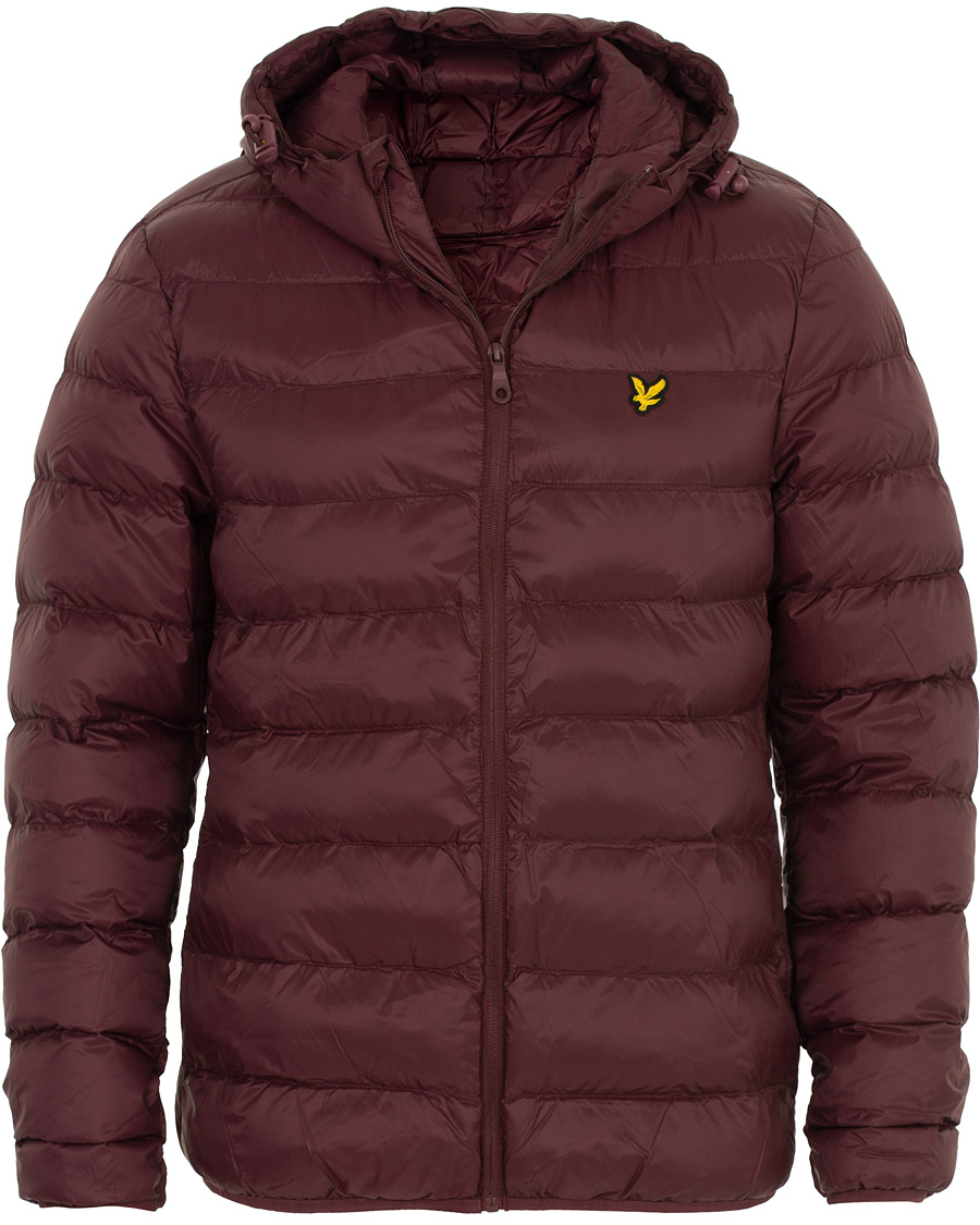 Herr | Jackor | Lyle & Scott | Lightweight Puffer Jacket Burgundy