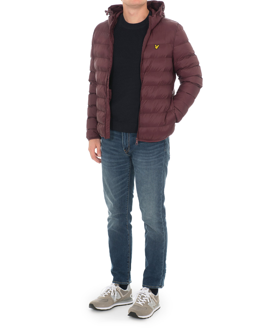Herr | Jackor | Lyle & Scott | Lightweight Puffer Jacket Burgundy