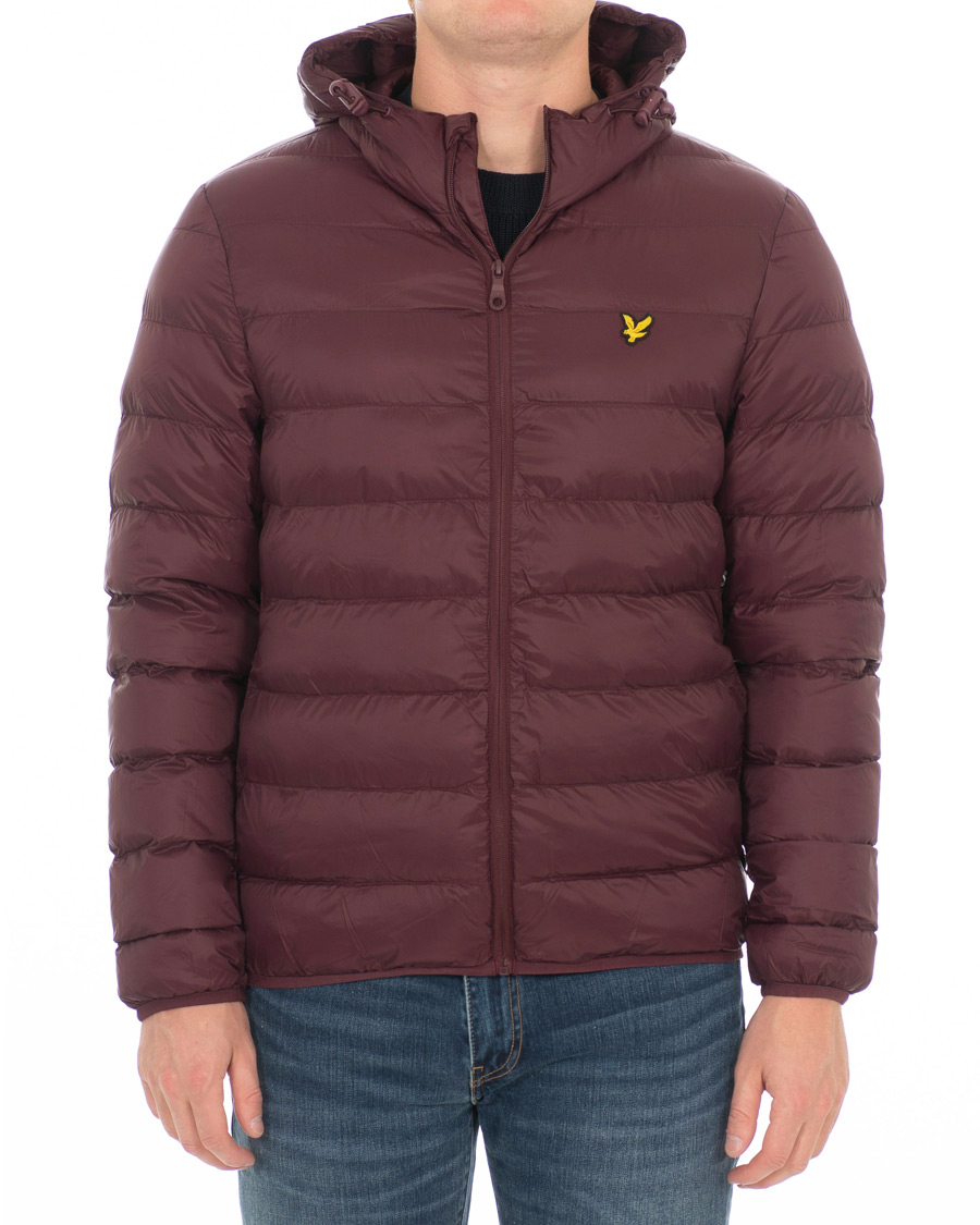 Herr | Jackor | Lyle & Scott | Lightweight Puffer Jacket Burgundy