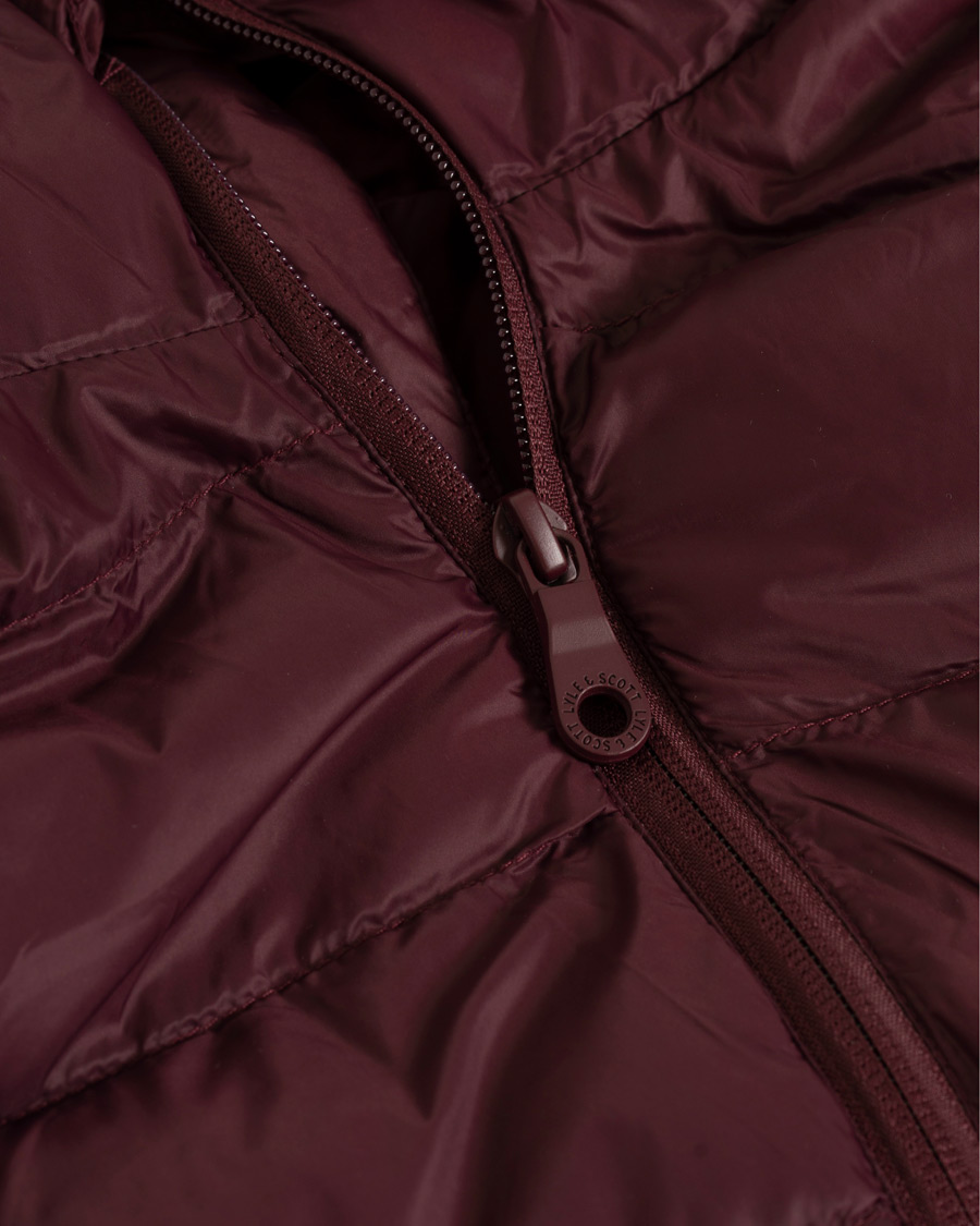 Herr | Jackor | Lyle & Scott | Lightweight Puffer Jacket Burgundy