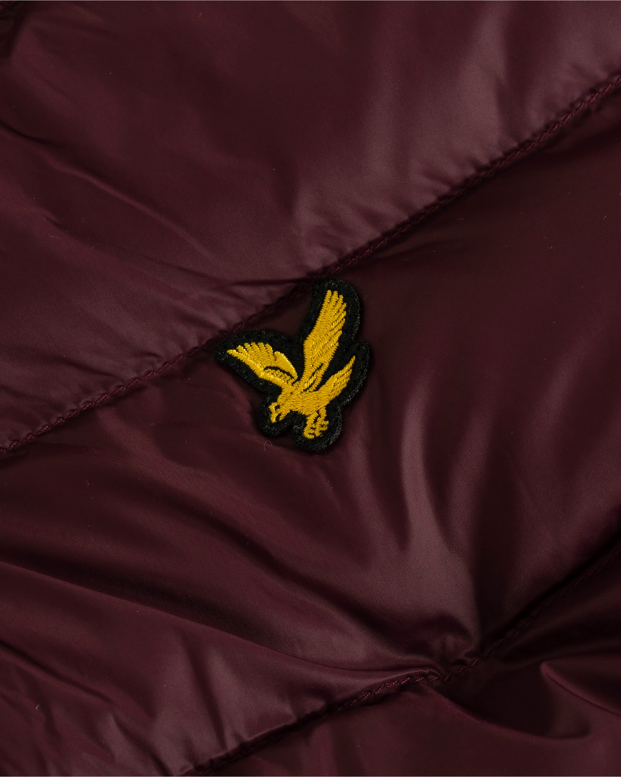 Herr | Jackor | Lyle & Scott | Lightweight Puffer Jacket Burgundy
